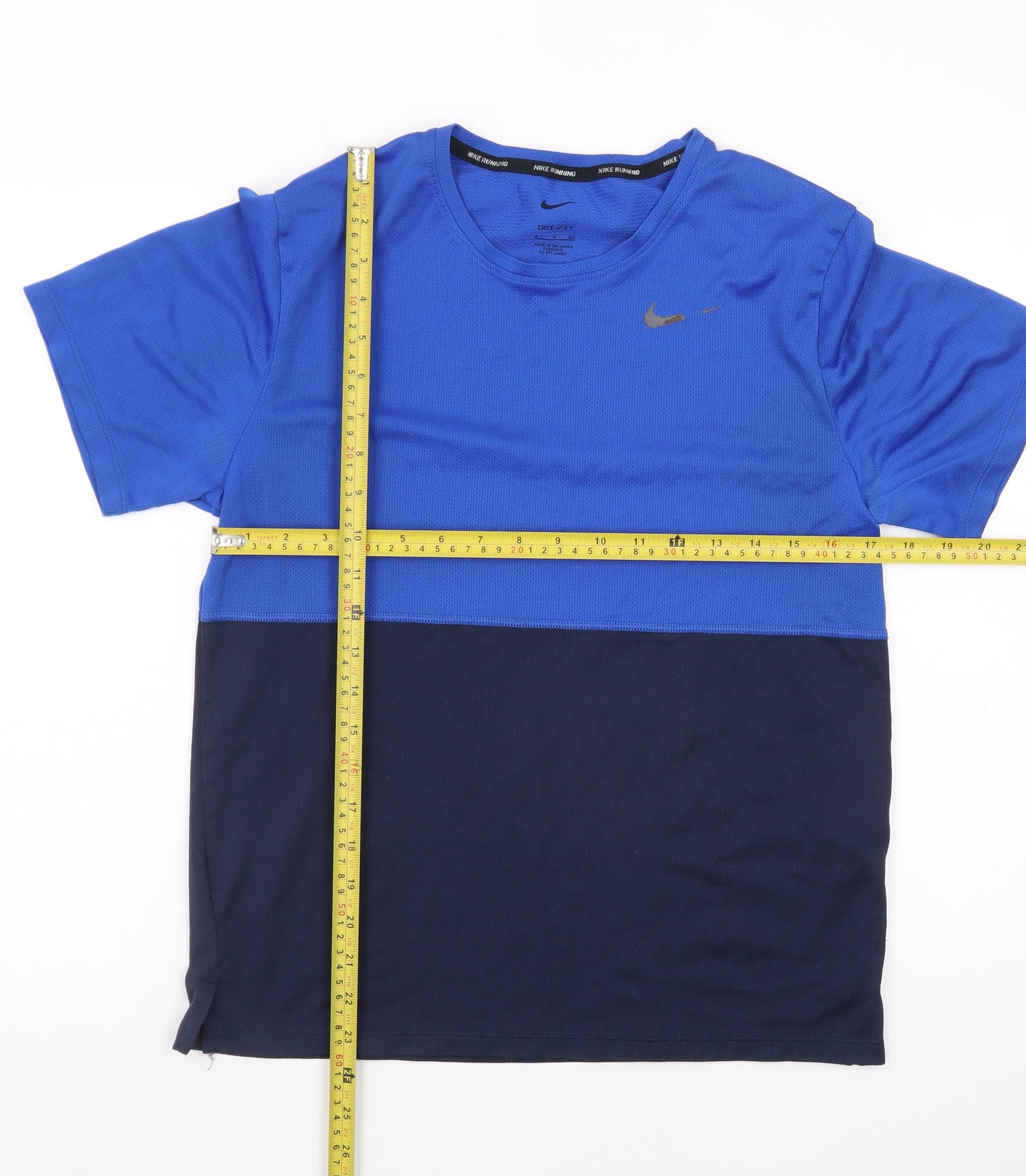 Nike Men's Blue Dri-Fit Running T-Shirt Size S