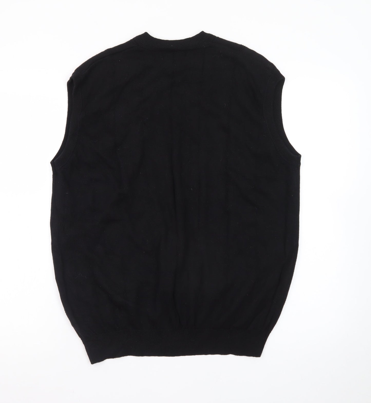 Fairway Outfitters Men's Black Cotton Golf Vest Jumper M Regular Fit