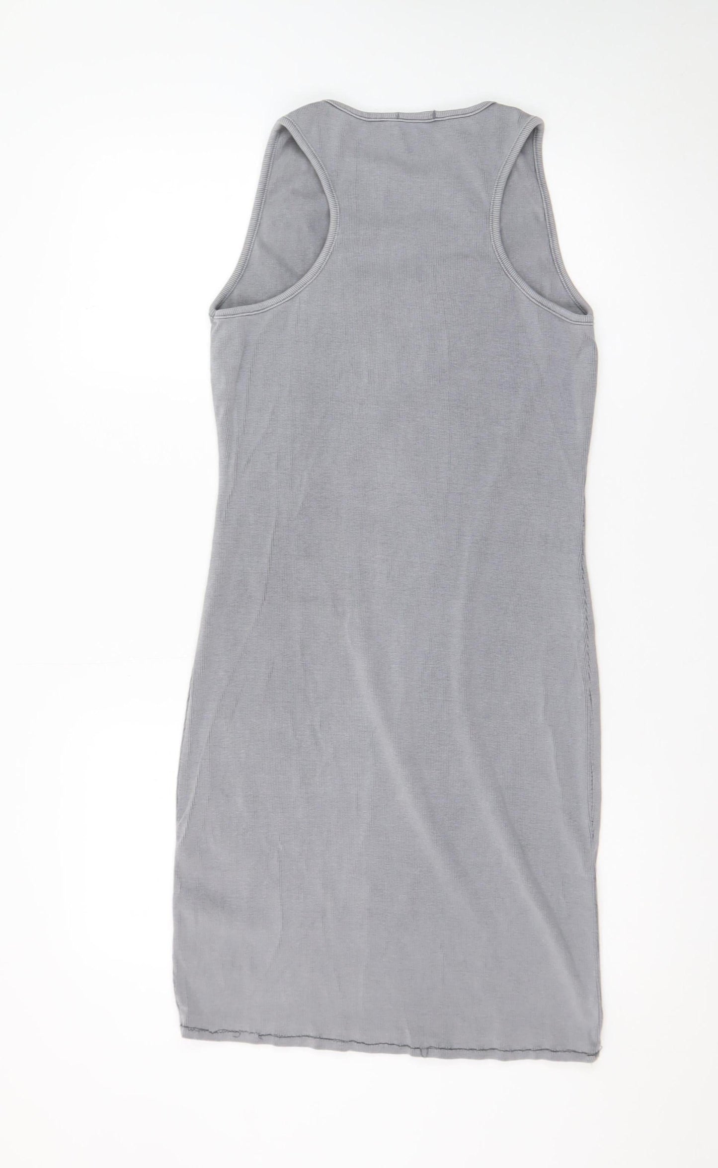 Boohoo Women Grey Sleeveless Bodycon Dress Size 18
