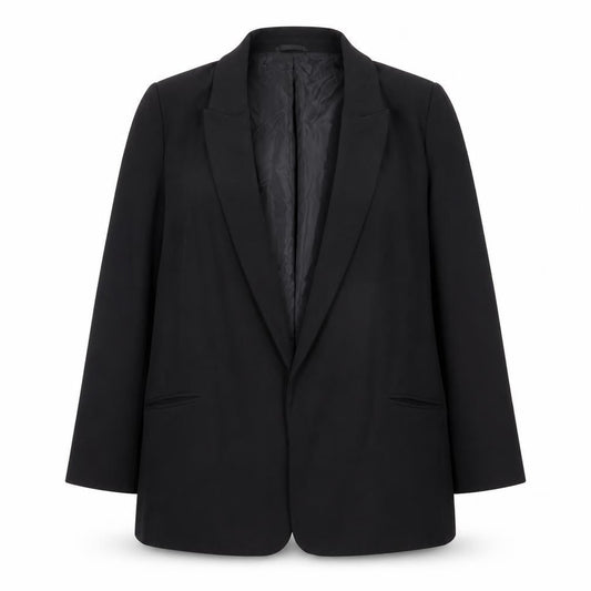 Next Women Black Tailored Single-Breasted Blazer UK 16