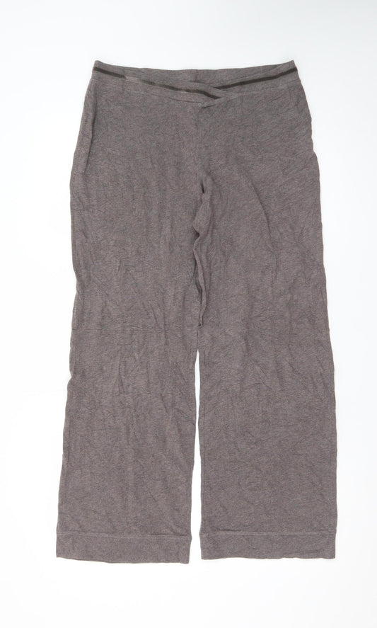 Marks and Spencer Women’s Brown Jersey Wide-Leg Trousers Size 12