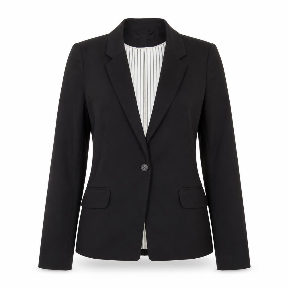 H&M Women's Black Size 8 Slim Fit Blazer Jacket