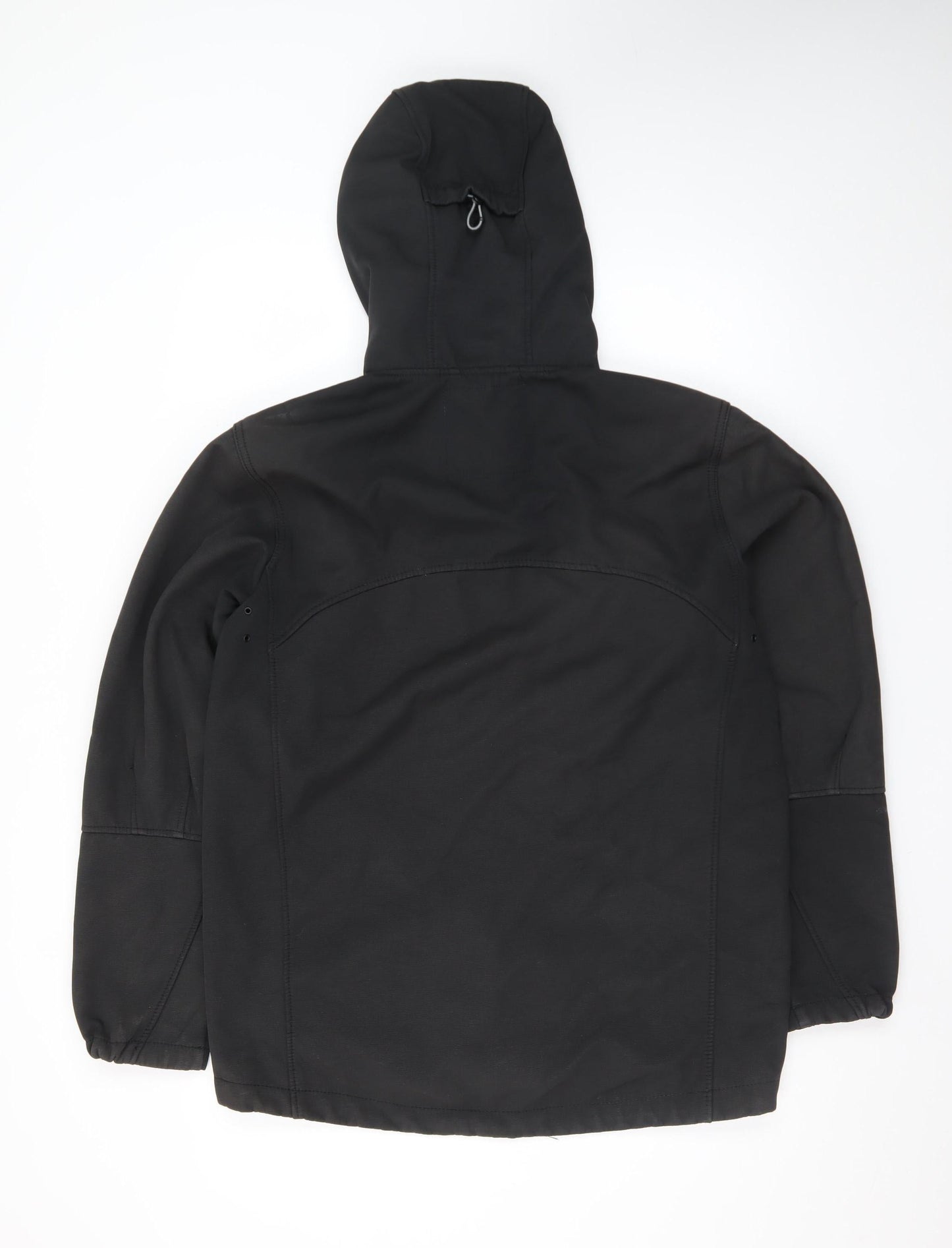 Bench Mens Black Softshell Hooded Jacket Medium Windproof
