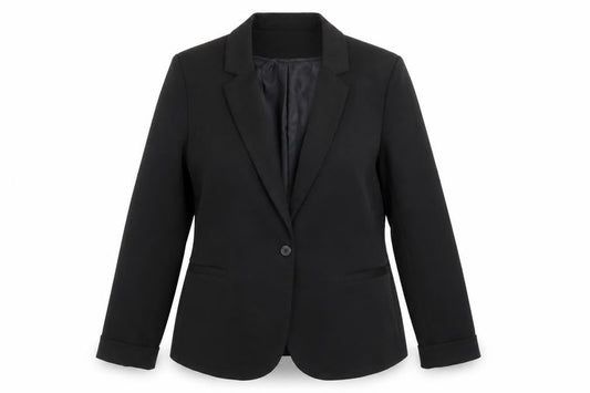 New Look Women Black UK 18 Classic Single-Breasted Blazer