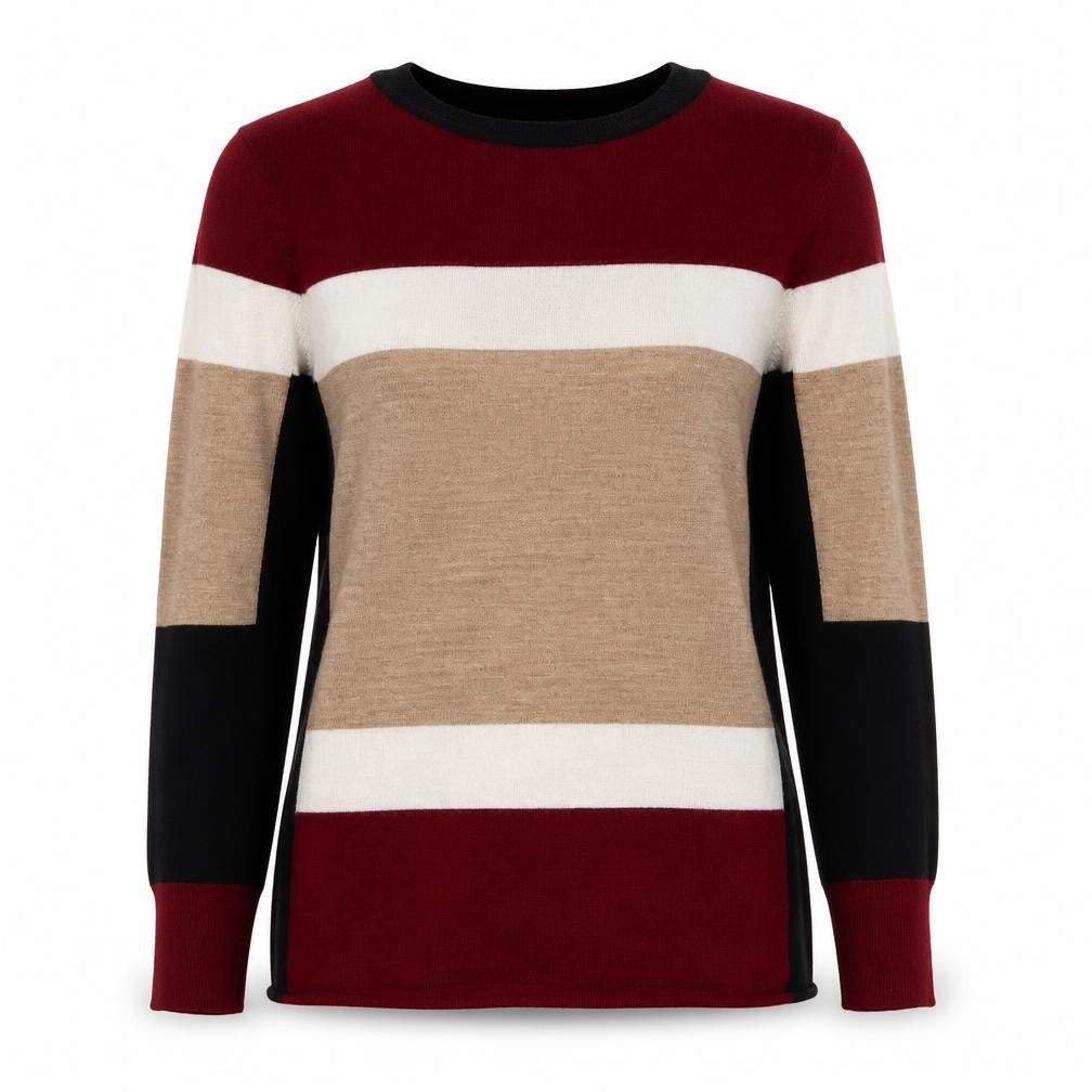 Winser London Women Multicoloured M Merino Wool Striped Jumper