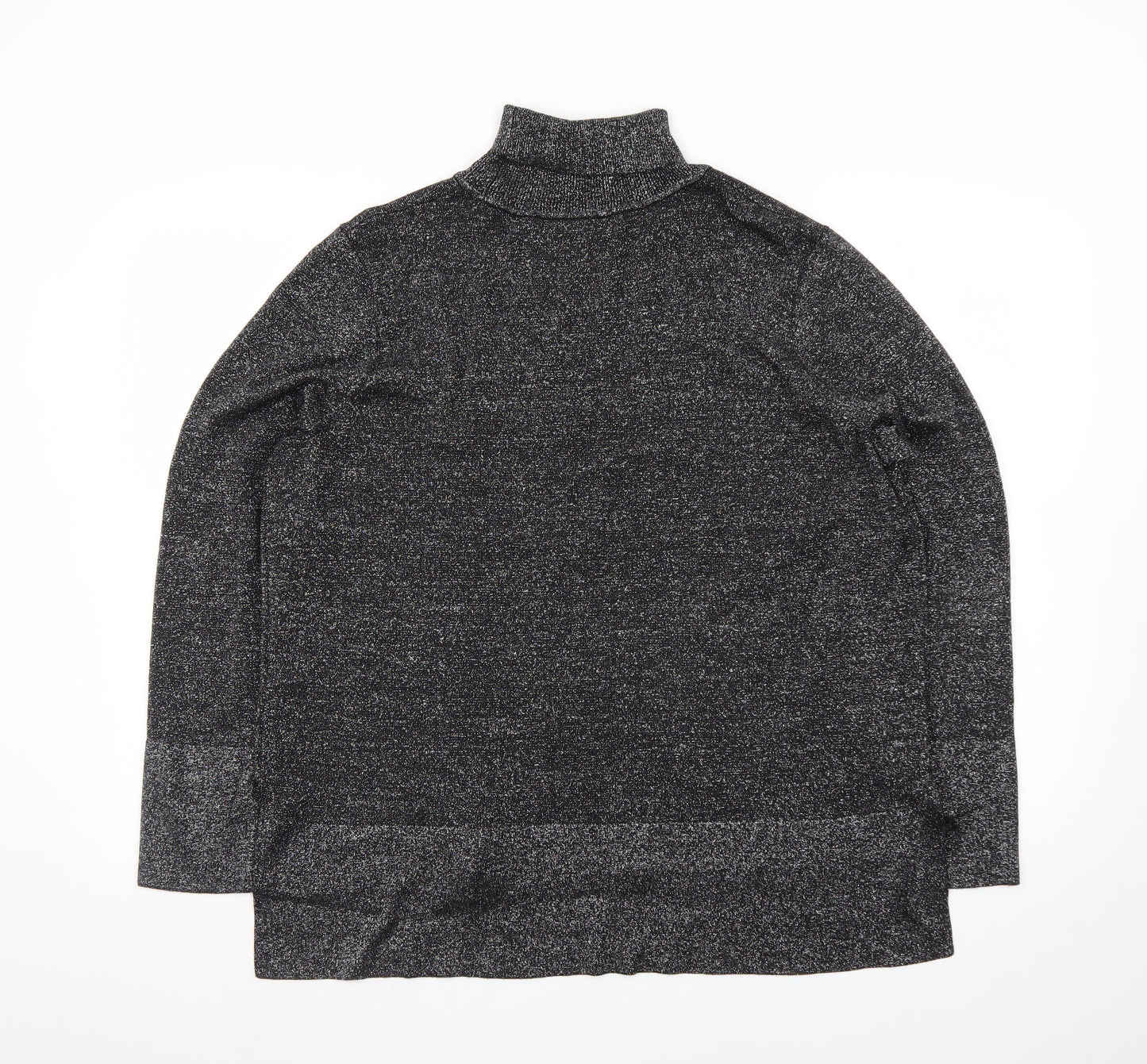 Tu Women’s Grey Roll Neck Long Sleeve Knit Jumper Size 20