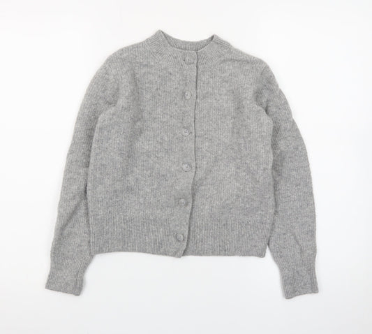 Uniqlo Comptoir des Cotonniers Women's Grey 2XS Wool Cardigan