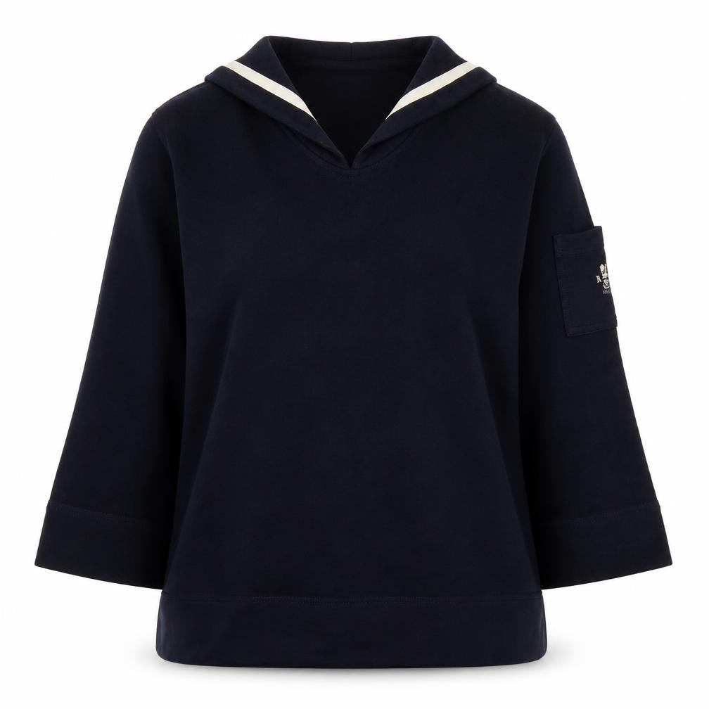 Lauren Ralph Lauren Women's Navy Cotton Pullover Sweatshirt S