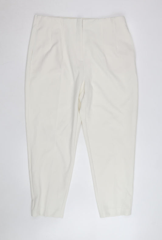 Marks and Spencer Women’s Ivory Tapered Dress Pants Size 18 Long