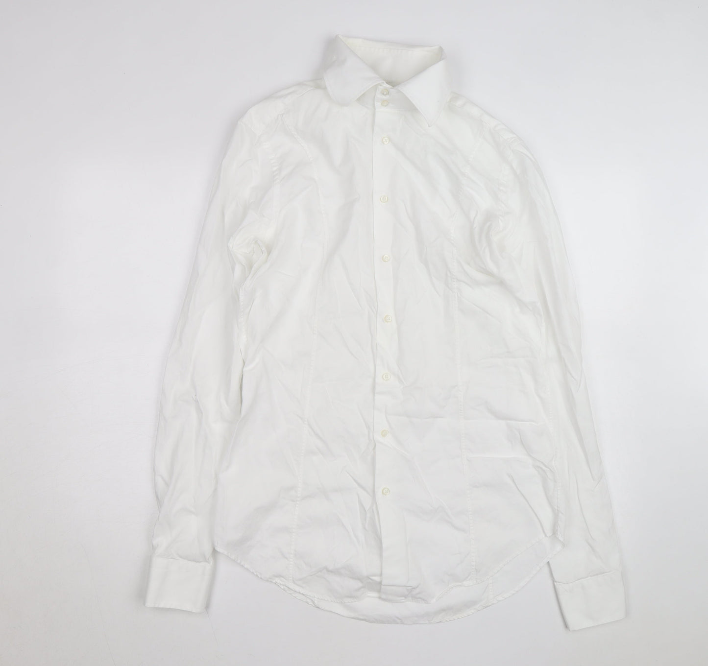 Willman Men's White 42 Regular Fit Long Sleeve Cotton Dress Shirt