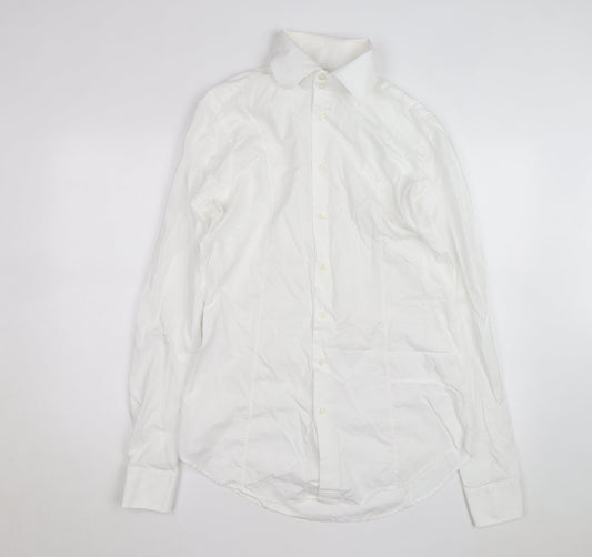 Willman Men's White 42 Regular Fit Long Sleeve Cotton Dress Shirt