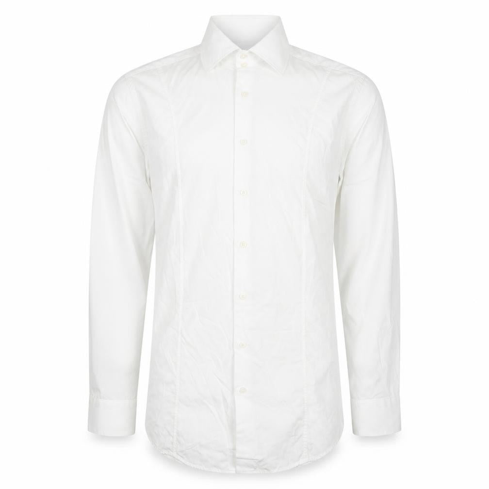 Willman Men's White 42 Regular Fit Long Sleeve Cotton Dress Shirt
