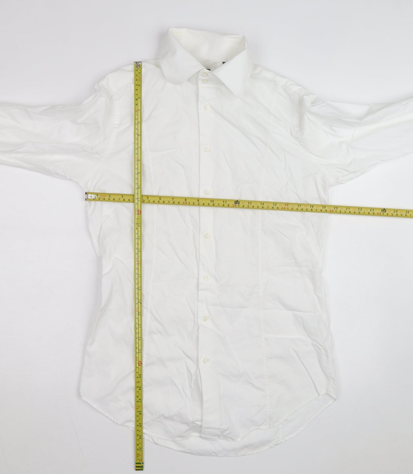 Willman Men's White 42 Regular Fit Long Sleeve Cotton Dress Shirt