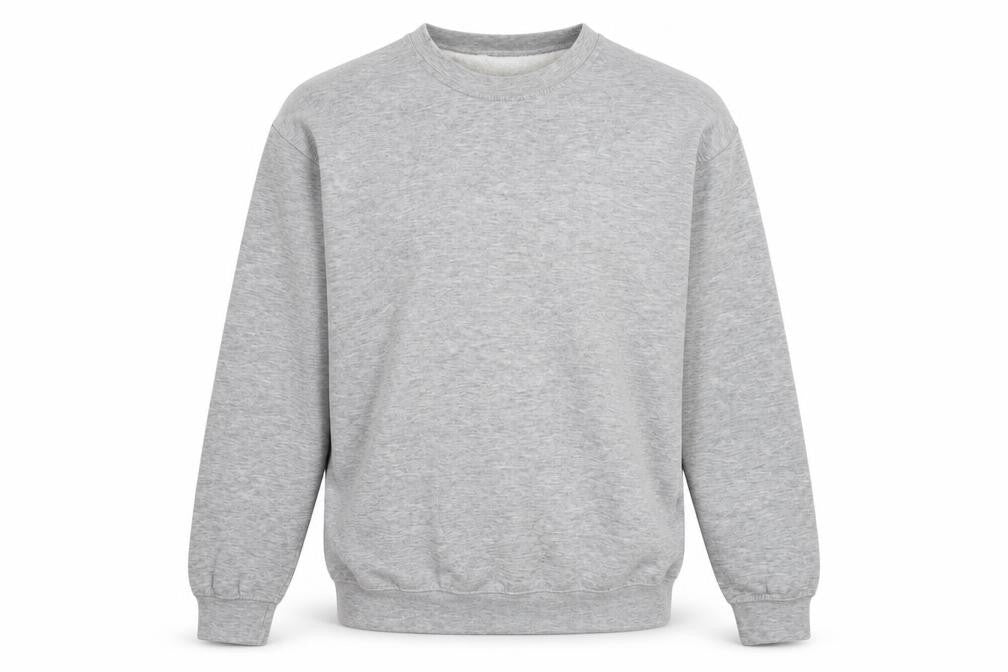 Easy Men’s Grey Cotton Blend Pullover Sweatshirt M
