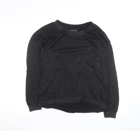 Banana Republic Men's Black Crew Neck Knit Jumper Size S