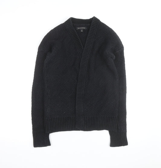 Banana Republic Women's Black Chunky Knit Wool Blend Cardigan S