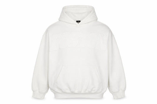 H&M Divided Men's White Boston Pullover Hoodie Size M