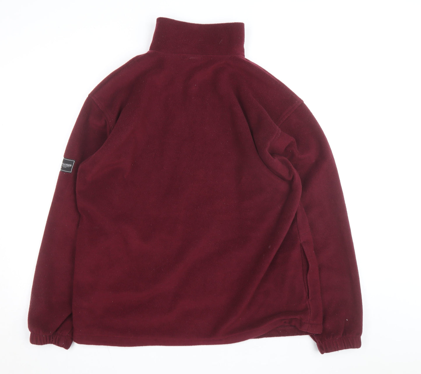 Geese & Gander Men's Burgundy Fleece Windbreaker Jacket Size L