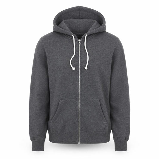 H&M Men’s Grey Full Zip Hoodie Size S Regular Fit Cotton Blend