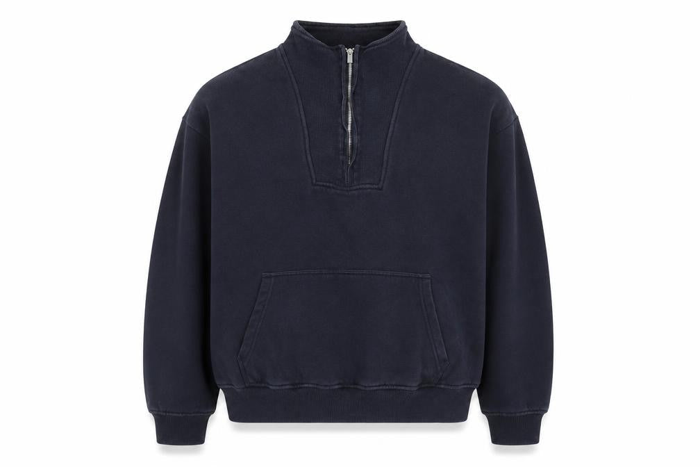 Next Men’s Blue 1/2 Zip Fleece Sweatshirt Size L Regular Fit