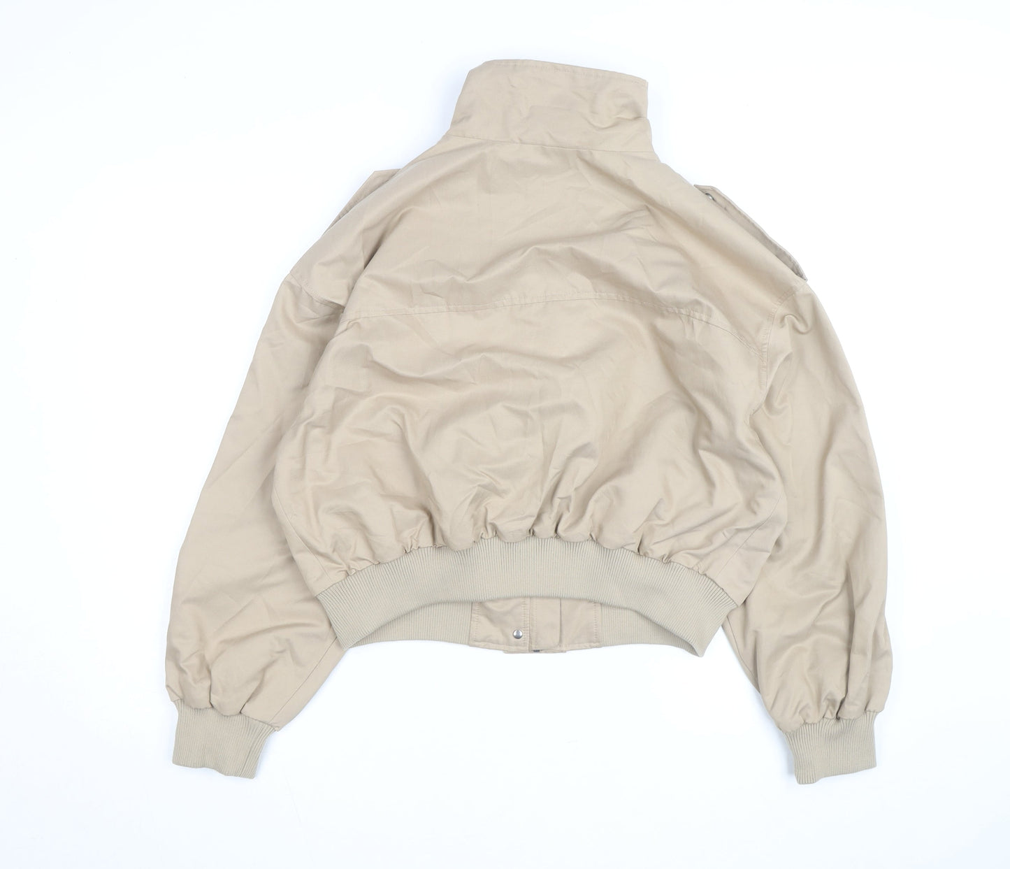 Marks and Spencer Men’s Beige Bomber Jacket M Cotton Blend