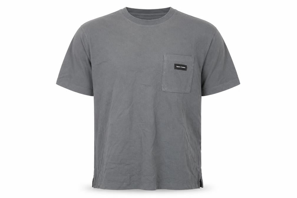 H&M Men's Grey Relaxed Fit Crew Neck Short Sleeve Cotton T-Shirt L
