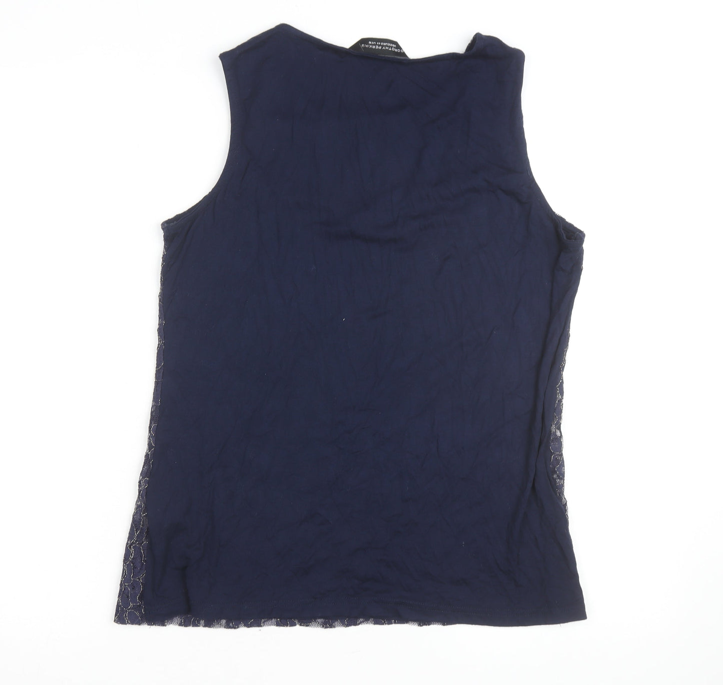 Dorothy Perkins Women's Blue Lace Sleeveless Blouse UK 16