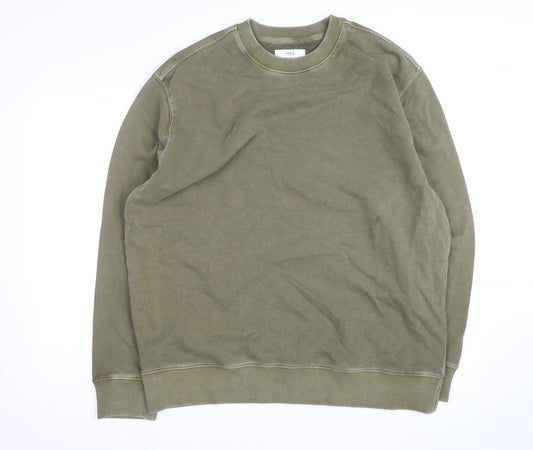 Marks and Spencer Men's Green XL Relaxed Fit Crew Neck Sweatshirt
