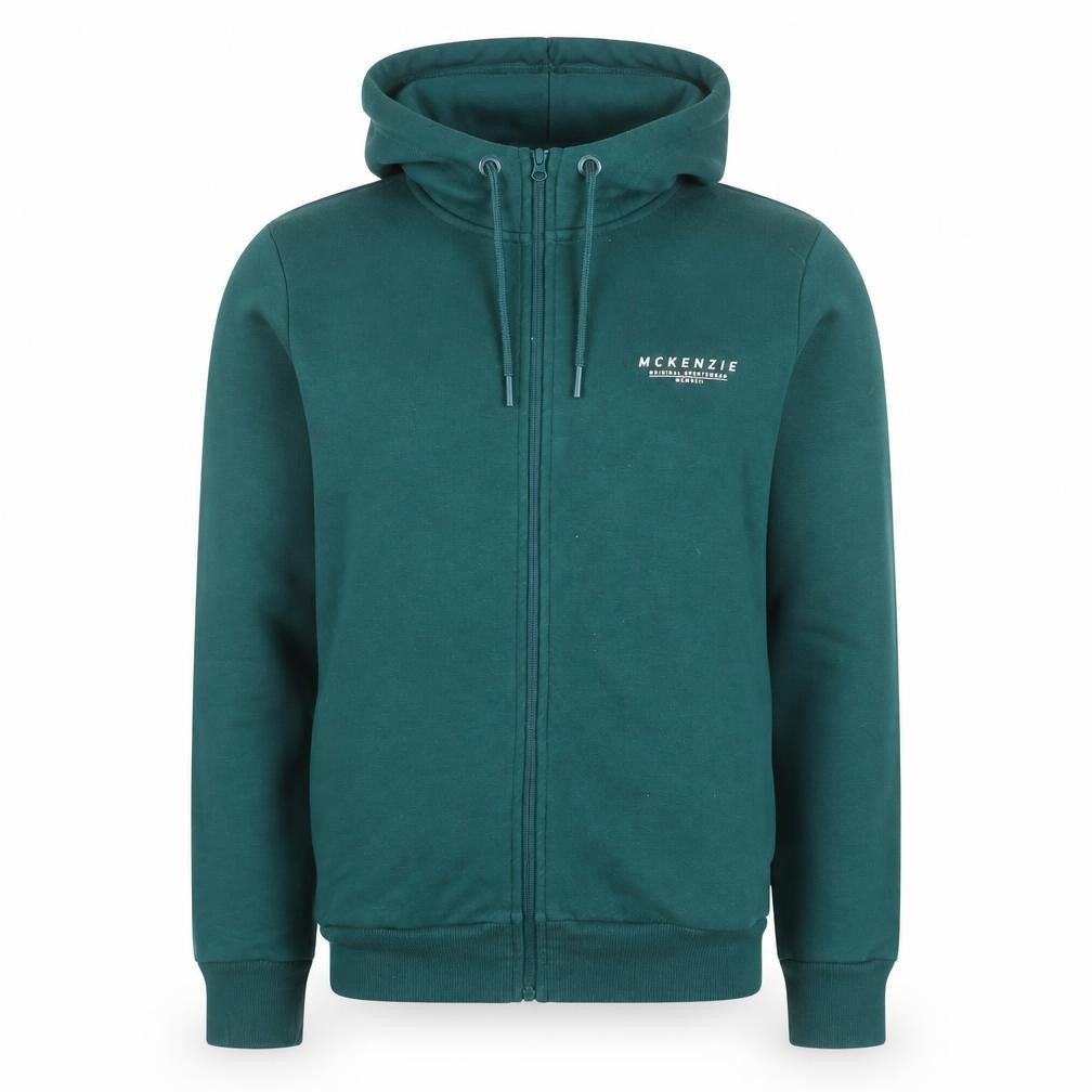 McKenzie Men’s Green Full Zip Hoodie Size M Regular Fit