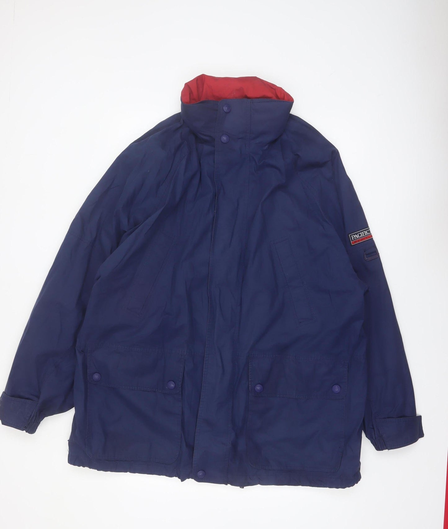 Pacific Trail Men's Blue XL Nylon Parka Jacket Waterproof Outdoor