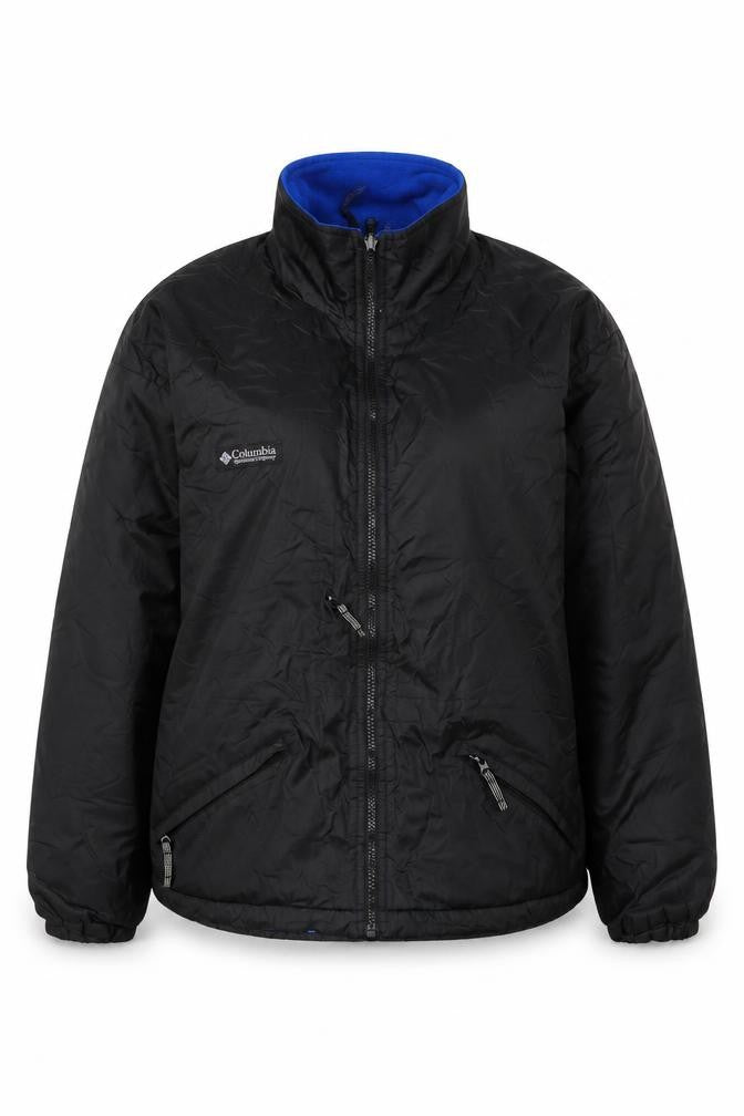 Columbia Women Black M Puffer Jacket Winter Fleece Lined Outdoor
