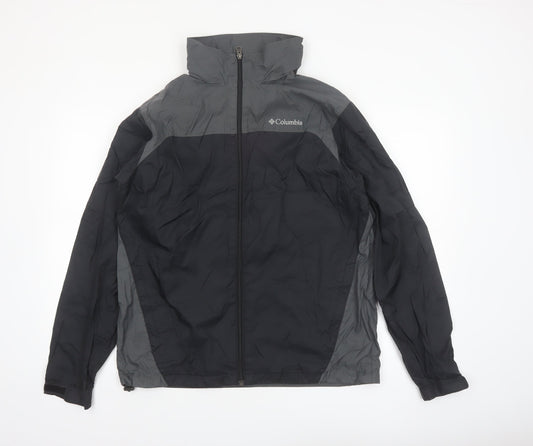 Columbia Men's Black M Windbreaker Jacket Lightweight Outdoor Coat