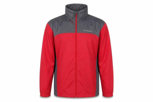Columbia Men's Red Windbreaker Jacket L Lightweight Outdoor