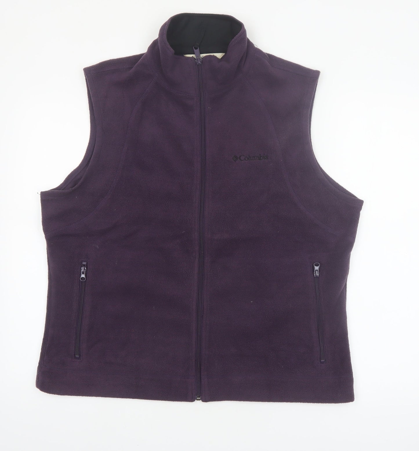 Columbia Women's Purple Fleece Zip Waistcoat XL Outdoor Bodywarmer