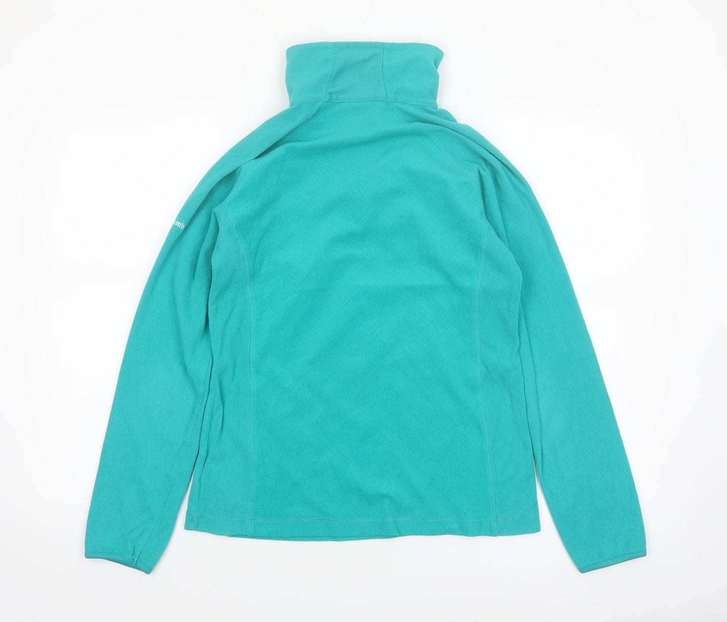 Columbia Women Teal Fleece 1/4 Zip Pullover Sweatshirt Size M