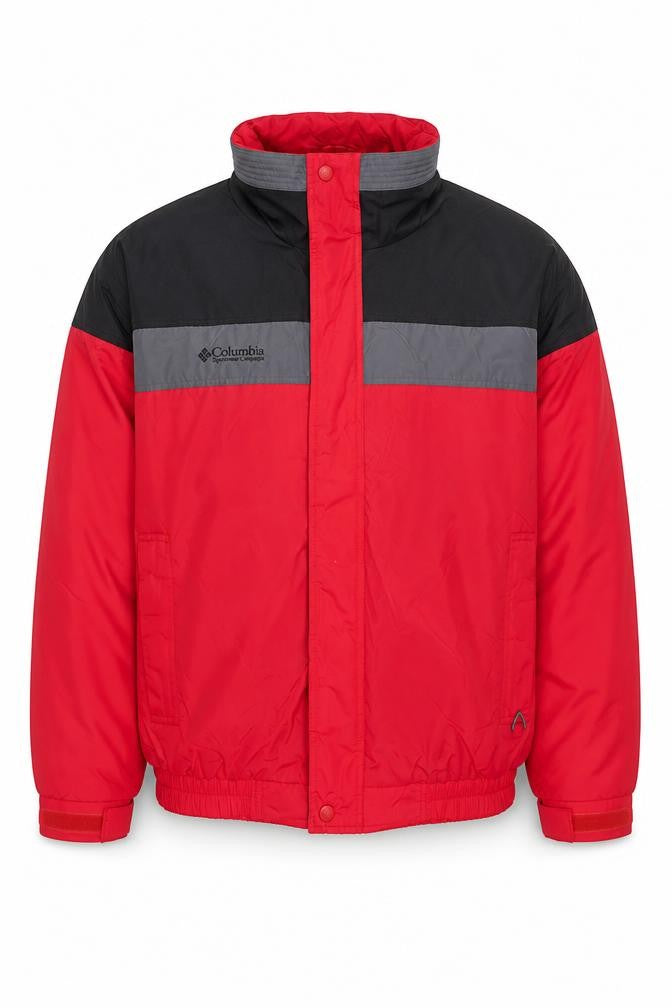 Columbia Men's Red Water Resistant Windproof Puffer Jacket L