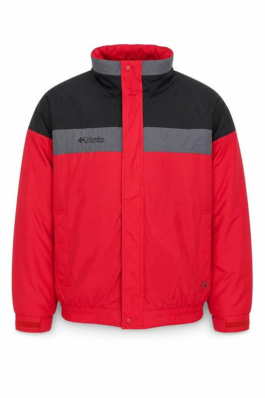 Columbia Men's Red Water Resistant Windproof Puffer Jacket L