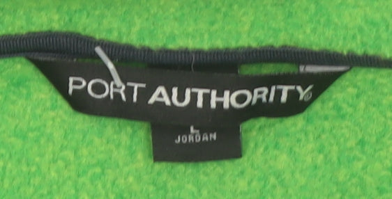 Port Authority Mens Green Soft Shell Fleece Jacket Size L