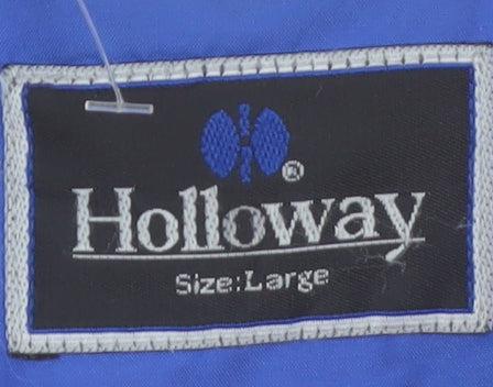 Holloway Men's Blue & Yellow Windbreaker Jacket Size L Sports Style