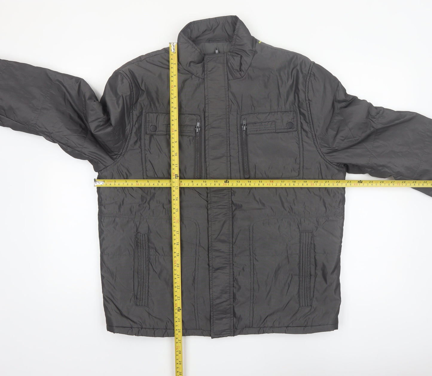 IN-C International Concepts Men's Grey L Puffer Jacket Polyester