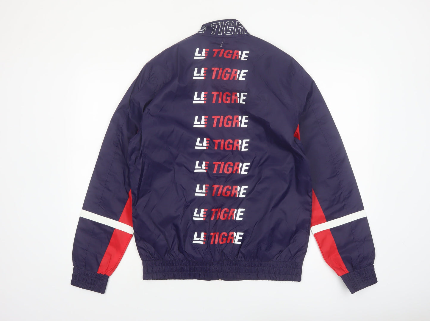 Le Tigre Men's Blue M Windbreaker Jacket Lightweight Casual