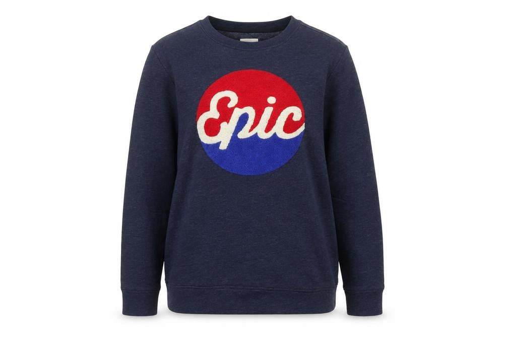 Old Navy Teens Navy Blue Pullover Sweatshirt XL Graphic Epic Fleece