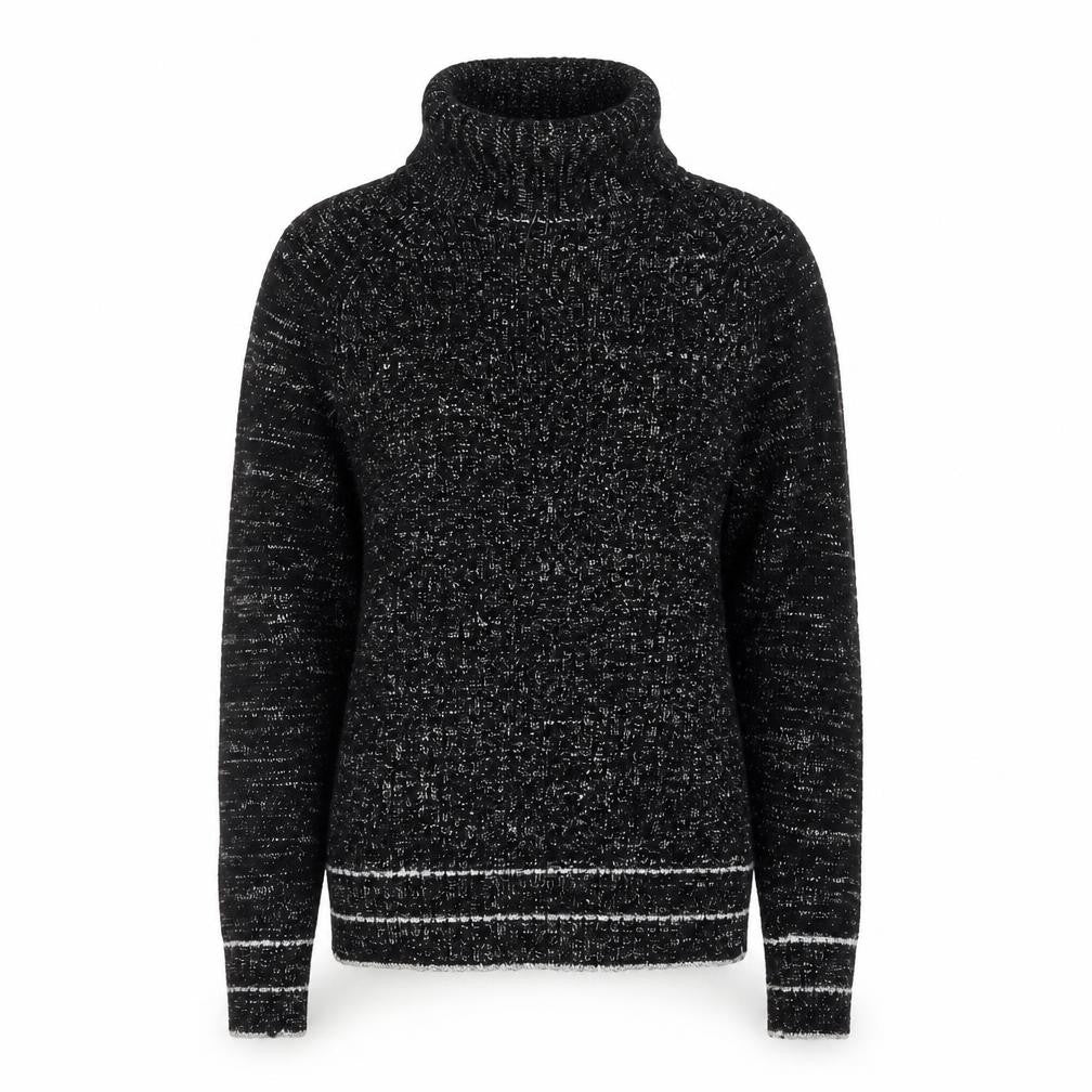 De Rotchild Womens Black V-Neck Knit Pullover Jumper Size S