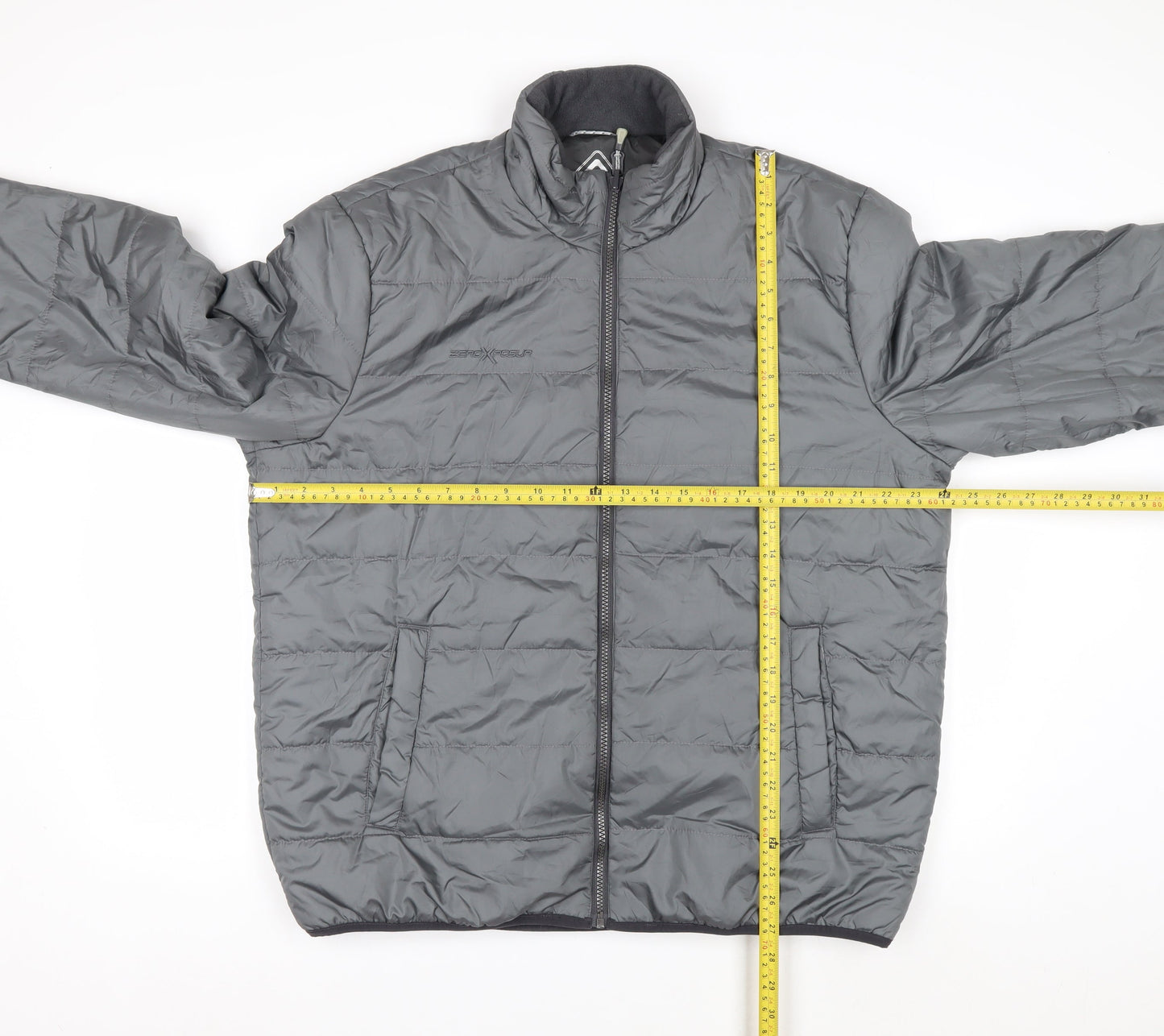 ZeroXposur Men's Grey L Insulated Puffer Jacket Winter Coat