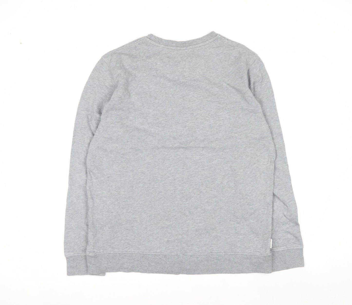 Panos Emporio Men's Grey Medium Crew Neck Cotton Sweatshirt