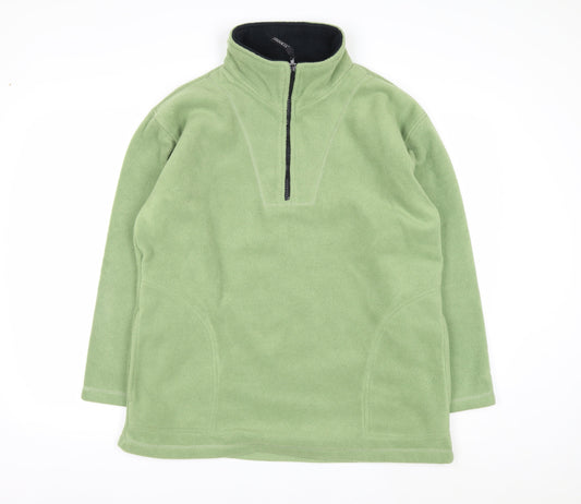 Nuggets Classic Collection Green Fleece 1/2 Zip Pullover Sweatshirt S/M