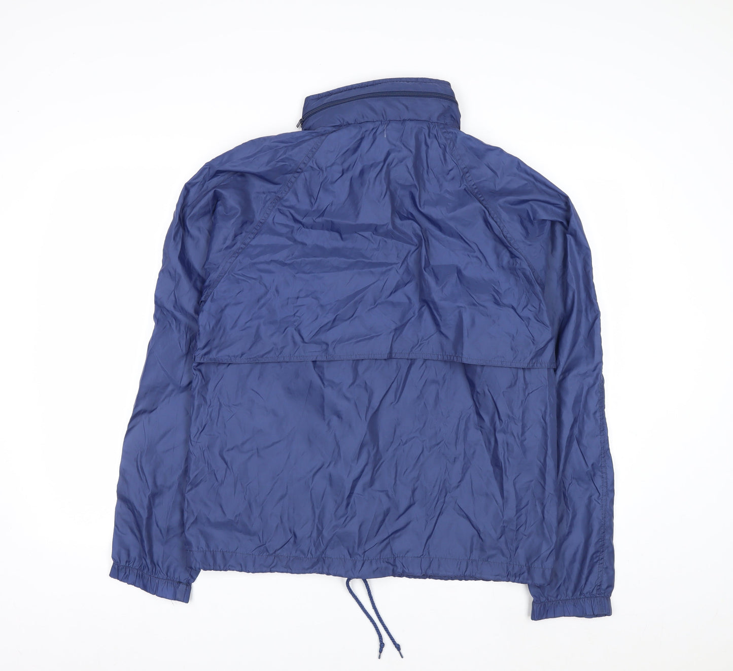 St. John’s Bay Men Blue Nylon Windbreaker Jacket Size M