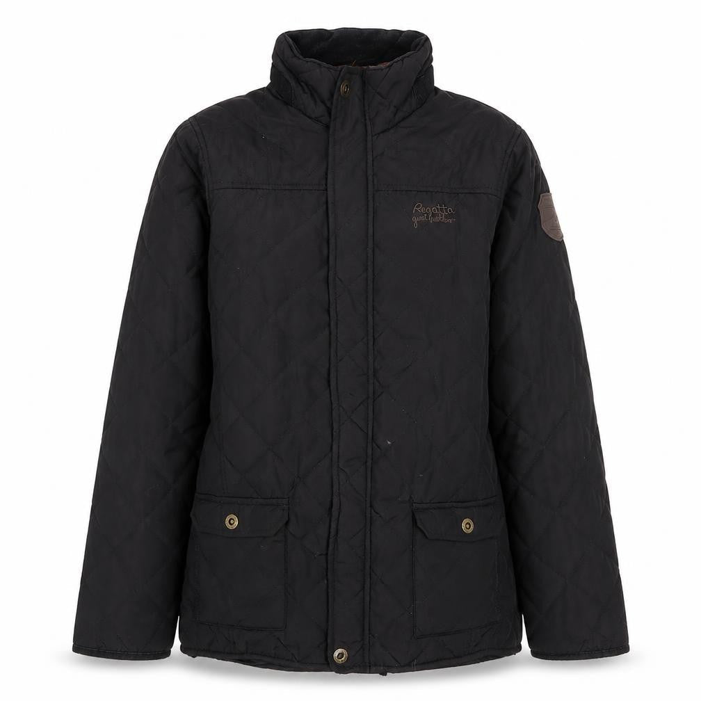 Regatta Women’s Black Quilted Jacket 34in Classic Mid-Length Polyester