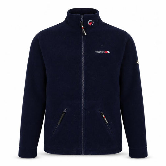 Trespass Men's Blue Full Zip Fleece Sweatshirt Size S Outdoor Jacket