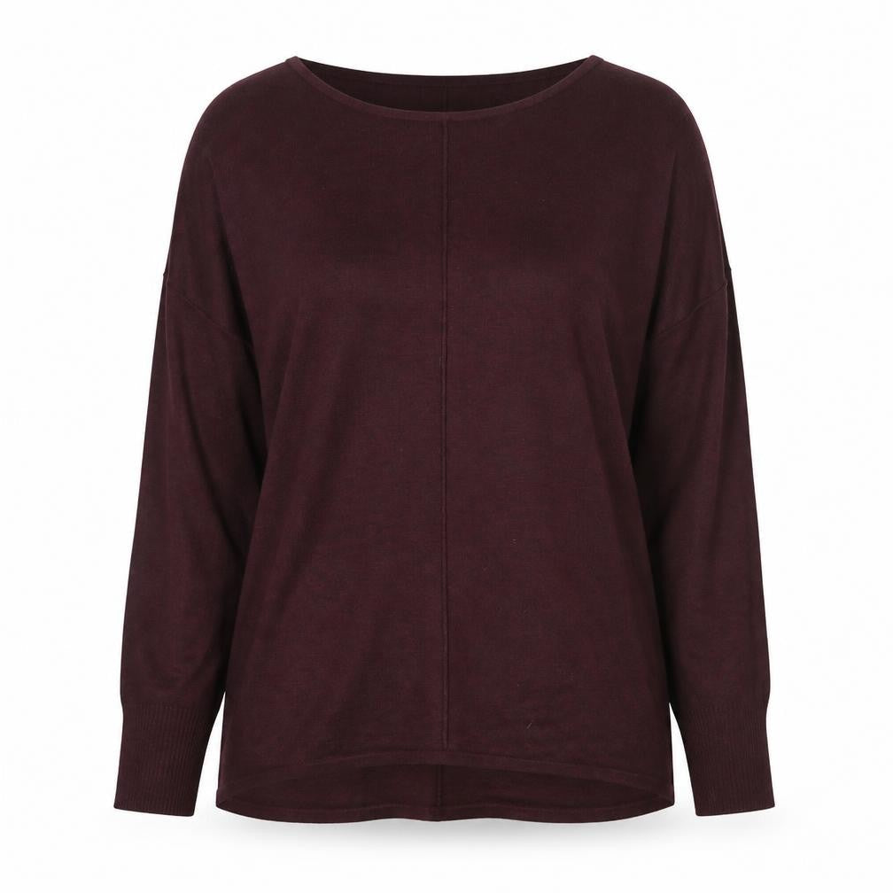H&M Women's Red Relaxed Fit Knit Pullover Jumper Size 12